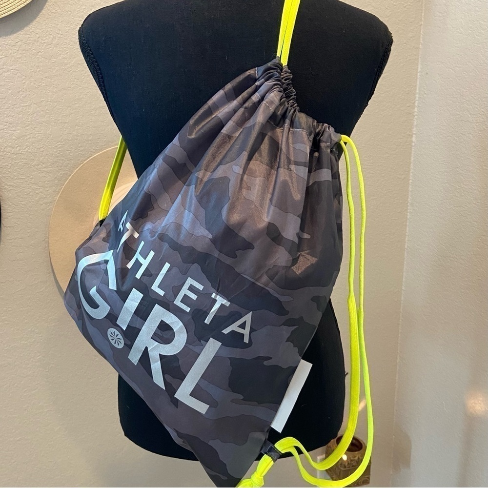ATHLETA GIRL Lightweight 100% Recycled Material Drawstring Backpack Athletic